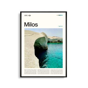 Milos Griechenland Wandkunst, Ägäische Insel Küstenlandschaft Fotografie Druck, Milos Poster, Malerisches Mittelmeer Dekor, Reise Kunstwerk