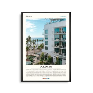 Oceanside Print Kalifornien, Oceanside Wand Kunst, Oceanside Poster, Oceanside Foto, Oceanside Pier, Hafen Strand, Mission San Luis Rey