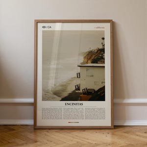 Encinitas California Fotografie Druck, Küstenwandkunst