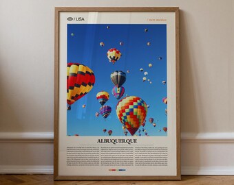 Albuquerque Balloon Fiesta Print, New Mexico Wall Art