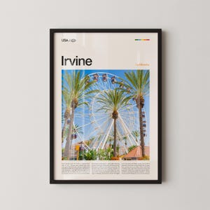 Irvine Print California, Irvine Wall Art, Irvine Poster, Irvine Photo, Orange County Great Park, Irvine Spectrum Center, Bommer Canyon