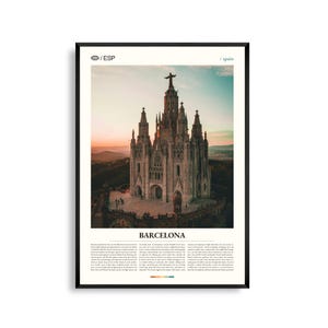 Barcelona Spanien Wandkunst, Kultige Stadtbild und Architektur Poster, Barcelona Poster, Katalonien Fotografie, Mediterranes Dekor