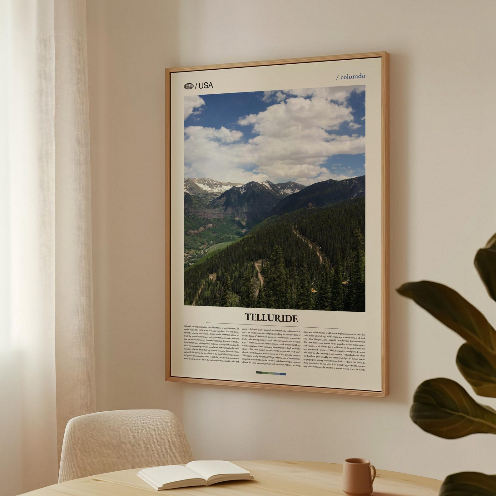 Telluride Print Colorado, Telluride Wall Art, Telluride Poster ...
