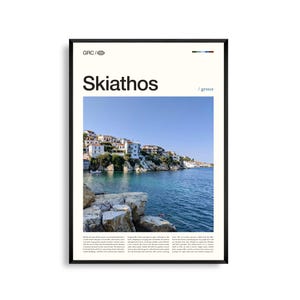Skiathos Print Greece, Skiathos Wall Art, Skiathos Poster, Skiathos Photo, Aegean Sea, Beaches, Old Port, Island Landscape Decor