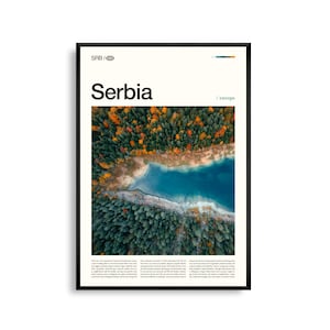 Serbien Print Europa, Serbien Wandkunst, Serbien Poster, Serbien Foto, Festung Beograd, Donau, Berge, Balkan Landschaft Dekor