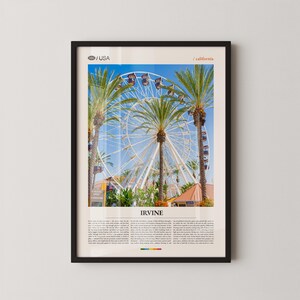 Irvine Print California, Irvine Wall Art, Irvine Poster, Irvine Photo, Orange County Great Park, Irvine Spectrum Center, Bommer Canyon