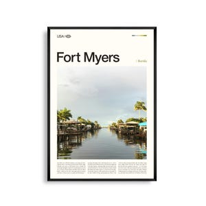 Fort Myers Florida, Fort Myers Wandkunst, Fort Myers Poster, Fort Myers Foto, Fort Myers Beach, Edison & Ford Winter Roads, Liebhaber