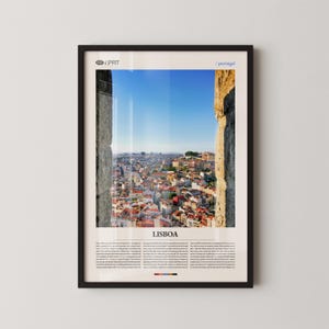 Lisboa Portugal Wall Art, Historic Cityscape and Riverfront Photography Print, Lisboa Poster, Scenic European Decor, Travel Artwork