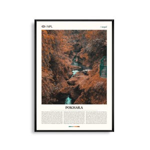 Pokhara Nepal Wandkunst, Himalaya See und Berg Landschaft Druck, Pokhara Poster, Landschaft Südasien Fotografie, Natur inspirierte Dekoration