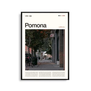 Pomona Print Kalifornien, Pomona Wandkunst, Pomona Poster, Pomona Foto, Pomona Fairplex, Pomona Fox Theater, Rancho Santa Ana Botanic