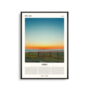Ohio Druck, Ohio Wandkunst, Ohio Poster, Midwest Landschaftsfoto, Region der Großen Seen Dekor, rustikale Naturfotografie