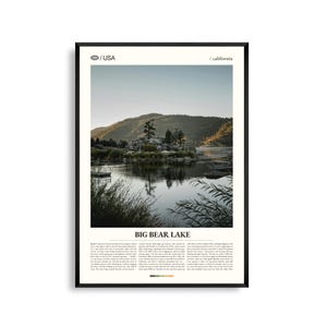 Big Bear Lake Kalifornien, Big Bear Lake Wandkunst, Big Bear Lake Poster, Big Bear Lake Foto, Big Bear Mountain Resort, Boulder Bay