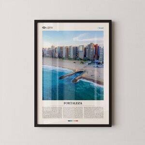 Fortaleza Print, Fortaleza Wall Art, Fortaleza Poster, Brazil Beach Photography, Tropical Coastal Decor