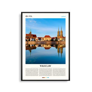 Wroclaw Print, Breslau Wand Kunst, Breslau Poster, Breslau Fotografie, Polnische Stadtansicht, Historische Architektur Dekoration