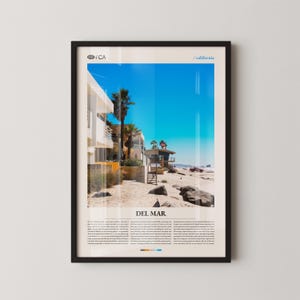 Del Mar Print California, Del Mar Wall Art, Del Mar Poster, Del Mar Photo, Del Mar Beach, Torrey Pines State Reserve, Del Mar Racetrack