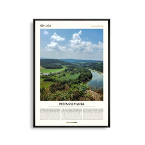 Impresión de Pensilvania, arte mural de Pensilvania, póster de Pensilvania, fotografía de paisaje de los Apalaches, decoración de la costa este, arte rústico natural