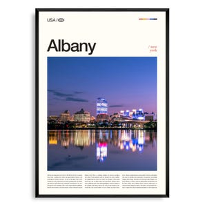 Albany Print New York, Albany Wall Art, Albany Poster, Albany Photo, New York State Capitol, Washington Park