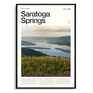 Saratoga Springs print New York, Saratoga Springs kunst aan de muur, Saratoga Springs poster, Saratoga Springs foto, Saratoga Race Course
