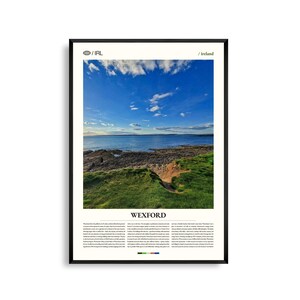 Wexford Print, Wexford Wandkunst, Wexford Poster, Wexford Fotografie, irische Küste, Irland Dekor