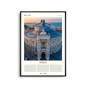 Odessa Ukraine Wall Art, Black Sea Coastal Cityscape Photography Print, Odessa Poster, Scenic Urban Decor, Eastern European Travel Artwork
