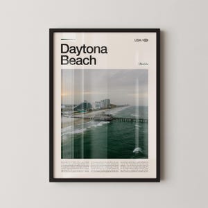 Daytona Beach Print Florida, Daytona Beach Wall Art, Daytona Beach Poster, Daytona Beach Photo, Daytona International Speedway, Daytona