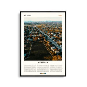 Meridian Idaho Wall Art, schilderachtige vallei landschap print, Meridian poster, Treasure Valley fotografie, Pacific Northwest decor