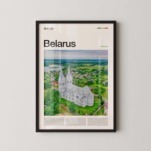 Belarus Wall Art, Eastern European Landscape and Cityscape Print, Belarus Poster, Scenic Countryside and Historic Architecture Photography