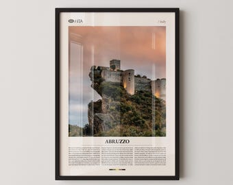 Abruzzo Print, Abruzzo Wall Art, Abruzzo Poster, Abruzzo Photography, Italian Mountain Landscape, Scenic Nature Decor