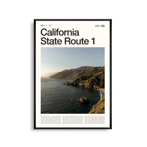 カリフォルニア州道 1 号線 プリント カリフォルニア、カリフォルニア州道 1 号線 ウォールアート、カリフォルニア州道 1 号線 ポスター、カリフォルニア州道 1 号線