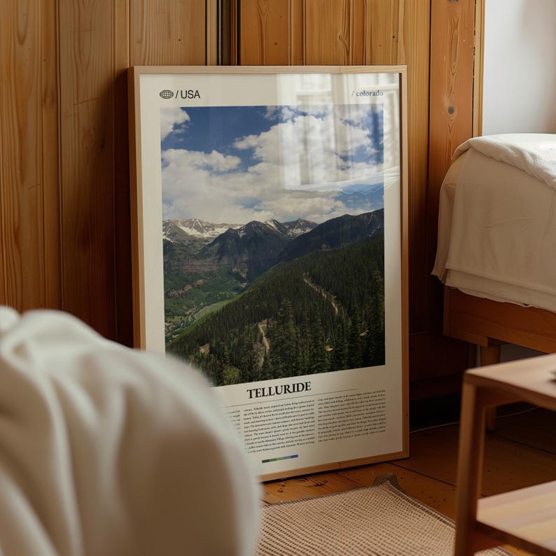 Telluride Print Colorado, Telluride Wall Art, Telluride Poster ...