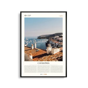 Katalonien Spanien Wandkunst, Malerische Landschaft, Fotografie Druck, Katalonien Poster, Nordosten Spaniens Dekor, Pyrenäen zur Küste Ansicht