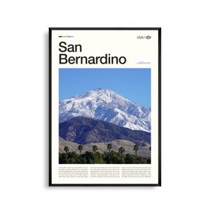 San Bernardino Print Kalifornien, San Bernardino Wandkunst, San Bernardino Poster, San Bernardino Foto, San Bernardino National Forest, Glen