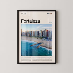 Fortaleza Print, Fortaleza Wall Art, Fortaleza Poster, Brazil Beach Photography, Tropical Coastal Decor