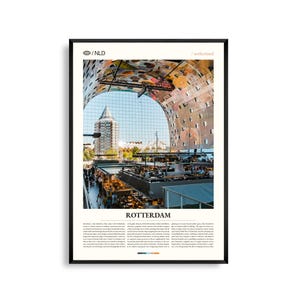 Rotterdam Poster Niederlande, Rote Linien, Bilder, Erasmusbrücke, Erasmusbrücke, Niederlande, Foto, Erasmusbrücke, Moderne Architektur, Stadtbild, Poster, Erasmusbrücke