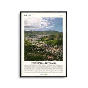 Trinidad und Tobago Wand Kunst, Tropical Island Landschaft Druck, Karibik Poster, Malerische Küste und Natur Fotografie