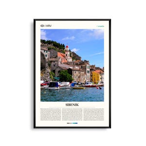 Sibenik Print Kroatien, Šibenik Wandkunst, Šibenik Poster, Šibenik Foto, St. James Kathedrale, Adriatische Küste, Altstadt, Dekor am Meer