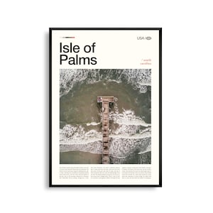 Isle of Palms South Carolina Wandkunst, Küstenlandschaft Strand Strandlandschaft, Isle of Palms Poster, Landschaftsfotografie Lowlands, Küstenlandschaft im Süden