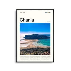 Chania Griechenland Wand Kunst, Küstenhafen Landschaft Druck, Chania Poster, Malerische Insel Crete Fotografie, Mediterraner Charme Dekor