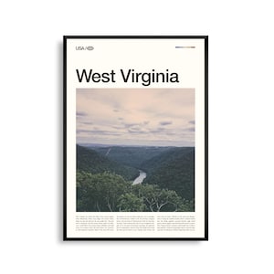 Impresión de Virginia Occidental, Arte mural de Virginia Occidental, Póster de Virginia Occidental, Foto de Virginia Occidental, Montañas Apalaches, Paisaje rústico, Naturaleza