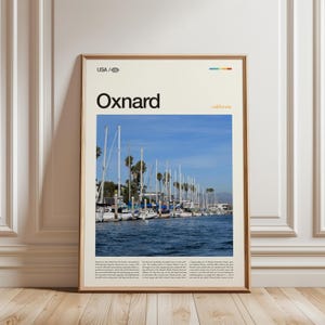 Impresión fotográfica de Oxnard, California; arte del puerto de las Islas del Canal imagen 6
