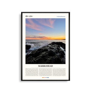 Marblehead Massachusetts Wandkunst, Küstenhafen Druck, Marblehead Poster, Malerische New England Seaside Fotografie, Nautische Dekoration
