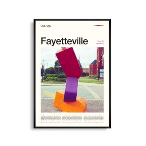 Fayetteville North Carolina Wand Kunst, Historische Stadtbild Druck, Fayetteville Poster, Südländische Fotografie, Cape Fear Region Dekor