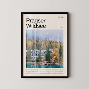 Pragser Wildsee Print, Pragser Wildsee Wall Art, Pragser Wildsee Poster, Pragser Wildsee Photography, Dolomites Alpine Lake, South Tyrol