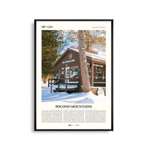 Pocono Mountains Druck Pennsylvania, Pocono Wandkunst, Pocono Poster, Pocono Foto, Berglandschaft Dekor, Forested Hills Szene