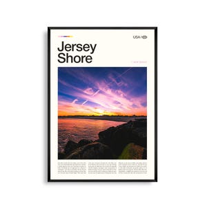 Jersey Shore New Jersey Wand Kunst, Küste Strand Landschaft Druck, Jersey Shore Poster, Malerische Atlantik Fotografie, Dekor am Meer