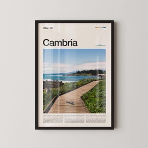 Cambria Print California, Cambria Wall Art, Cambria Poster, Cambria Photo, Moonstone Beach, Fiscalini Ranch Preserve, Nitt Witt Ridge