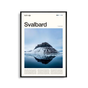 Svalbard Print Norwegen, Svalbard Wandbild, Svalbard Poster, Svalbard Foto, arktische Landschaft, Gletscher, Nordlichter, Polar Dekor
