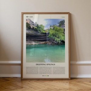 Dripping Springs Texas Photography Print, Hill Country Wall Art