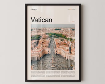 Vatican Print, Vatican Wall Art, Vatican Poster, Vatican Photography, Italian Religious Landmark, Vatican City Decor