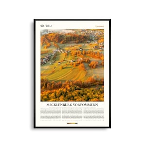 Mecklenburg-Vorpommern Deutschland Wand Kunst, Ostsee Landschaft Fotografie Druck, Malerische Natur Poster, Nordeuropäischen Reise Dekor